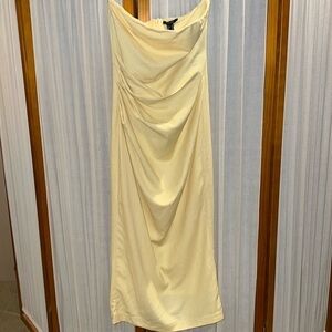 Forever 21 Women’s Strapless Dress, Sz M Yellow  EUC
